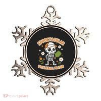 Spooktacular Pickleball Player Ghost Pumpkin Cute Gift Ornament thumb 0