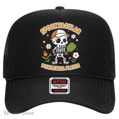 Spooktacular Pickleball Player Ghost Pumpkin Cute Gift Hat