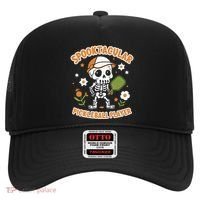 Spooktacular Pickleball Player Ghost Pumpkin Cute Gift Hat thumb 0