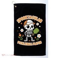Spooktacular Pickleball Player Ghost Pumpkin Cute Gift Golf Towel thumb 0