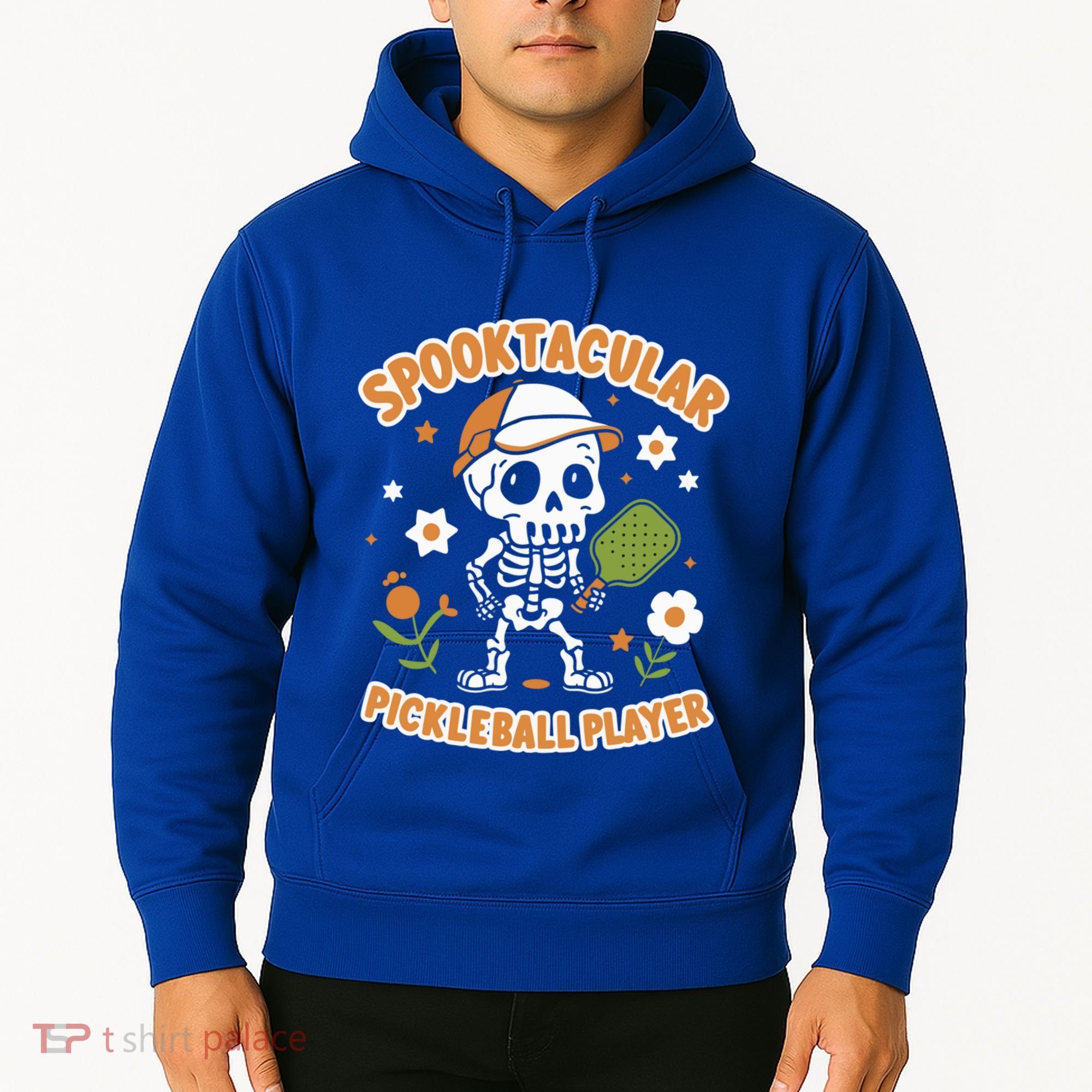 Spooktacular Pickleball Player Ghost Pumpkin Cute Gift Hoodie