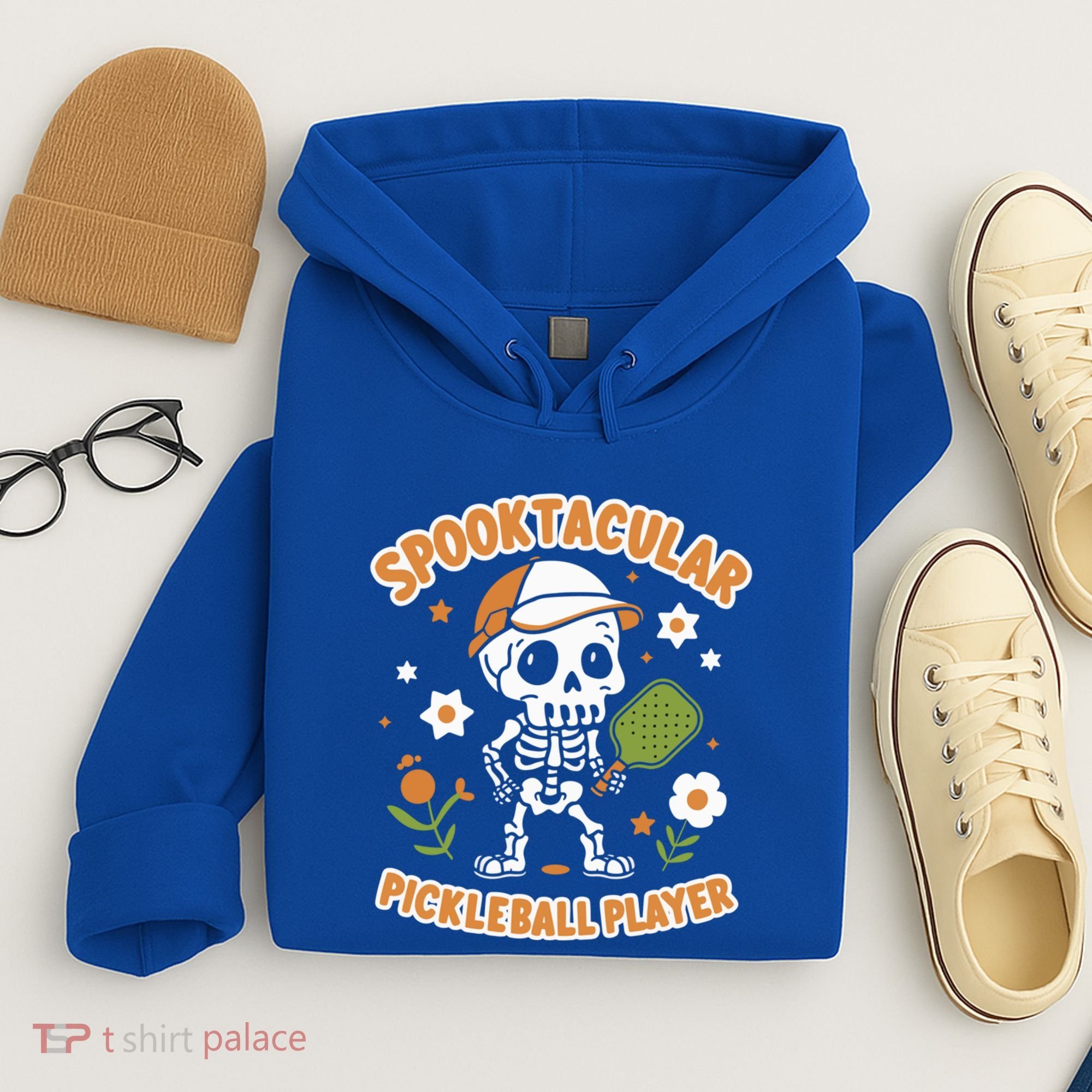 Spooktacular Pickleball Player Ghost Pumpkin Cute Gift Hoodie