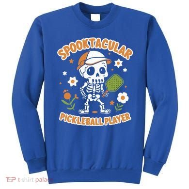 Spooktacular Pickleball Player Ghost Pumpkin Cute Gift Sweatshirt
