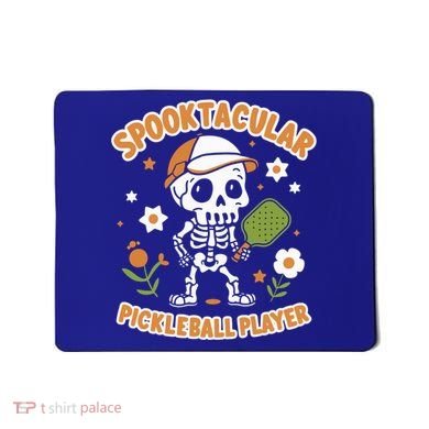 Spooktacular Pickleball Player Ghost Pumpkin Cute Gift Mousepad