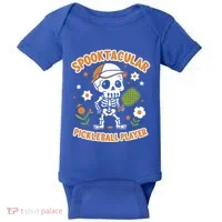 Spooktacular Pickleball Player Ghost Pumpkin Cute Gift Baby Bodysuit thumb 0