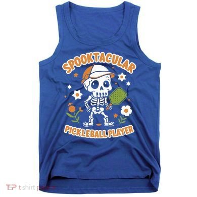 Spooktacular Pickleball Player Ghost Pumpkin Cute Gift Tank Top