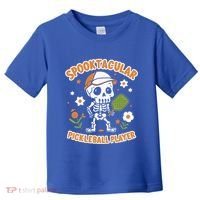 Spooktacular Pickleball Player Ghost Pumpkin Cute Gift Toddler T-Shirt thumb 0