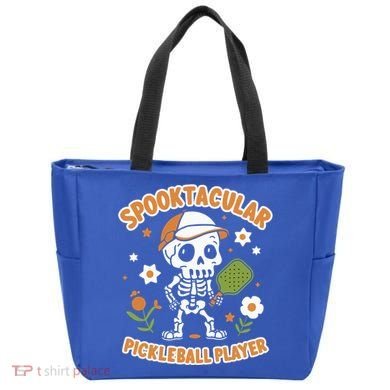 Spooktacular Pickleball Player Ghost Pumpkin Cute Gift Tote Bag