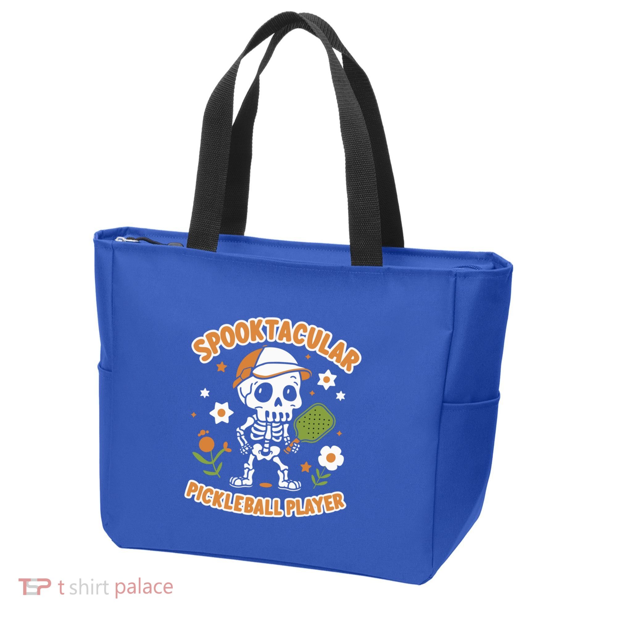 Spooktacular Pickleball Player Ghost Pumpkin Cute Gift Tote Bag