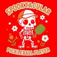 Spooktacular Pickleball Player Ghost Pumpkin Cute Gift Santa Hat thumb 1