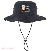 Saint Padre Pio Pray Hope And Dont Worry Catholic Christian Bucket Hat thumb 0