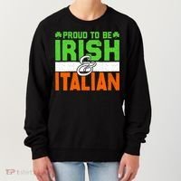St. Patrick's Paddys Day Irish Italian Green Shamrock Gift Women's Sweatshirt thumb 0