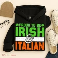 St. Patrick's Paddys Day Irish Italian Green Shamrock Gift Hoodie thumb 4