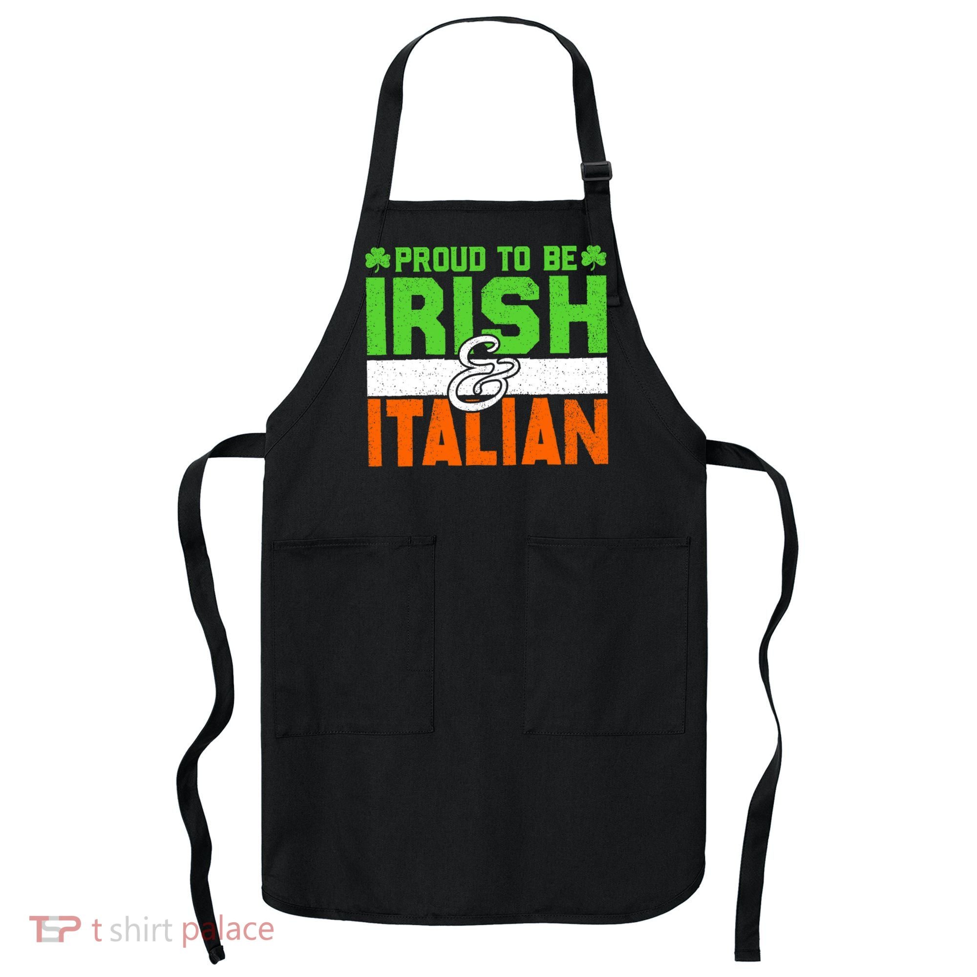 St. Patrick's Paddys Day Irish Italian Green Shamrock Gift Apron