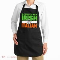 St. Patrick's Paddys Day Irish Italian Green Shamrock Gift Apron thumb 2