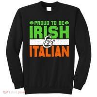 St. Patrick's Paddys Day Irish Italian Green Shamrock Gift Sweatshirt thumb 0