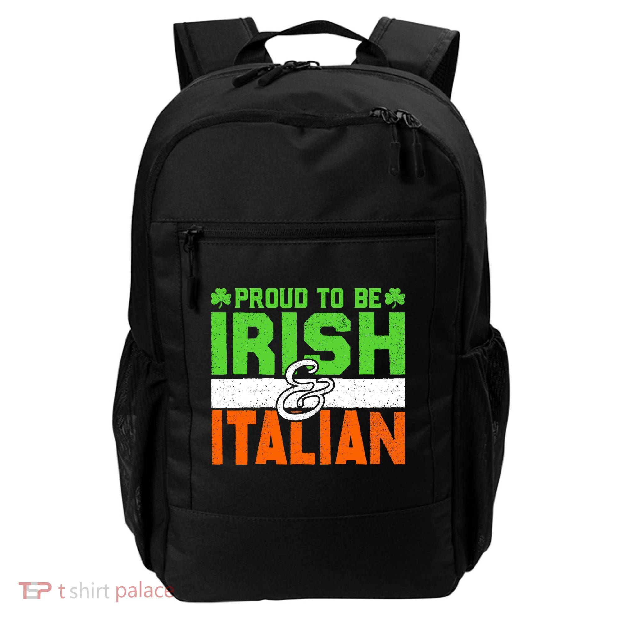 St. Patrick's Paddys Day Irish Italian Green Shamrock Gift Backpack