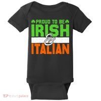 St. Patrick's Paddys Day Irish Italian Green Shamrock Gift Baby Bodysuit thumb 0