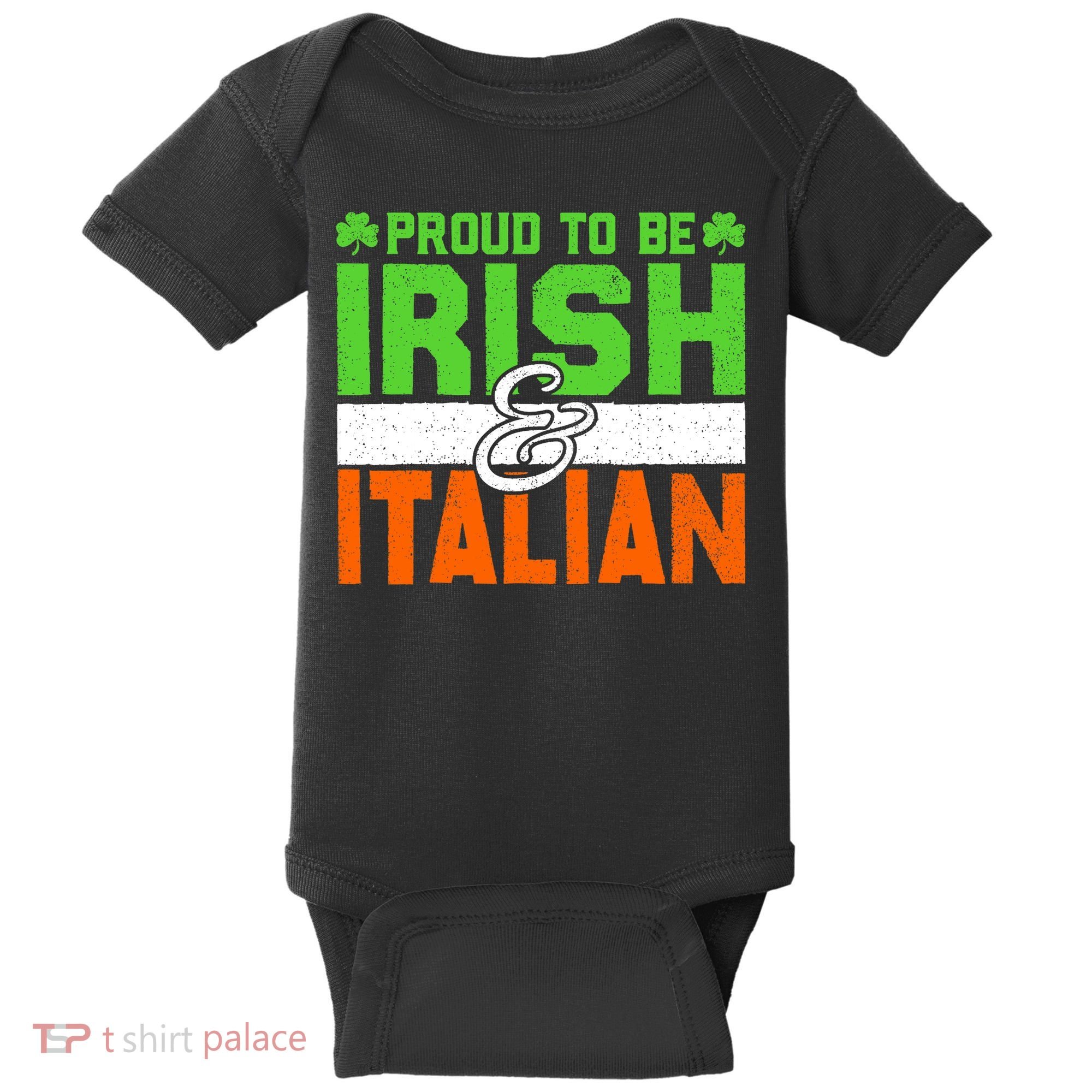 St. Patrick's Paddys Day Irish Italian Green Shamrock Gift Baby Bodysuit
