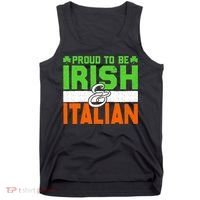 St. Patrick's Paddys Day Irish Italian Green Shamrock Gift Tank Top thumb 0