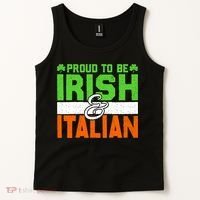 St. Patrick's Paddys Day Irish Italian Green Shamrock Gift Tank Top thumb 2