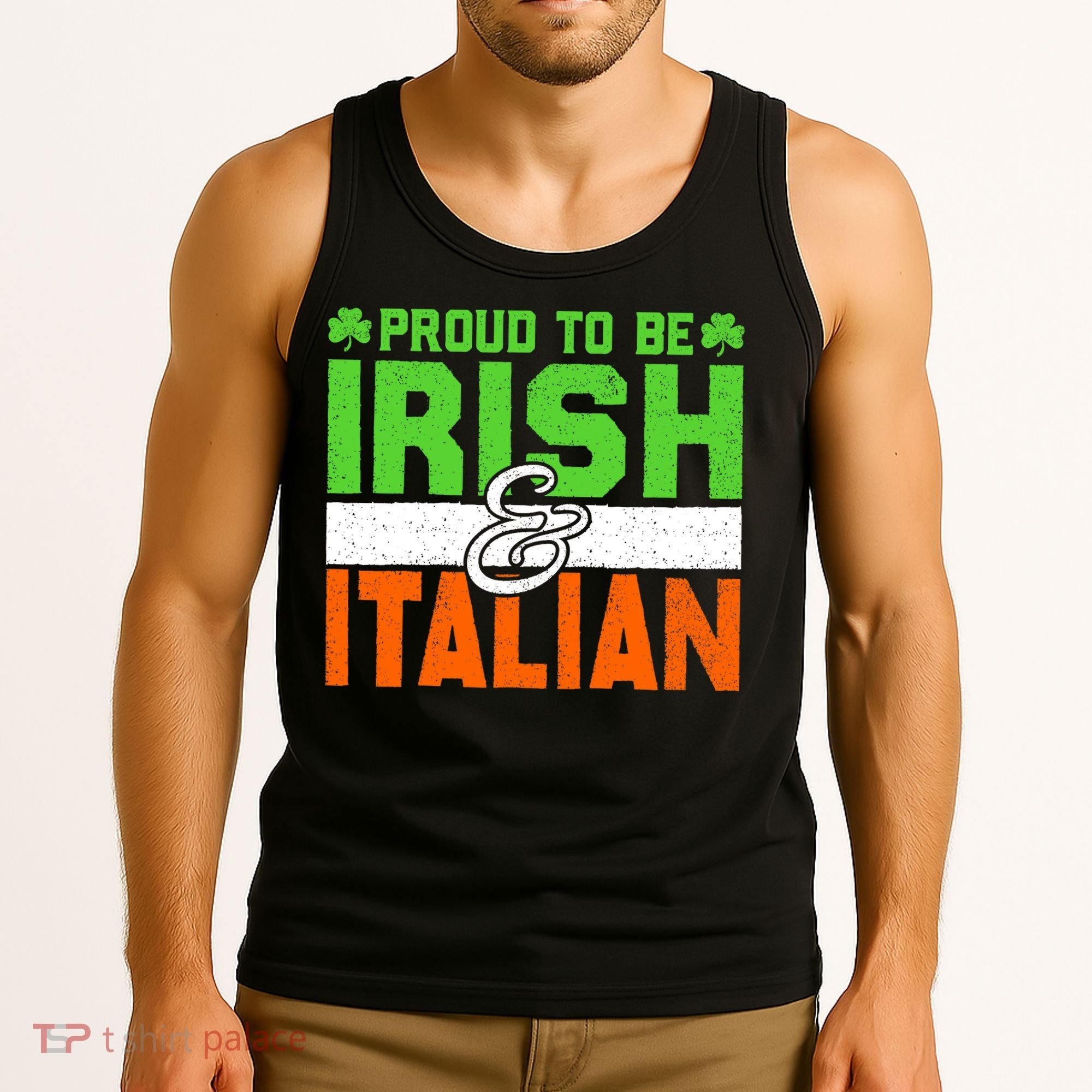 St. Patrick's Paddys Day Irish Italian Green Shamrock Gift Tank Top