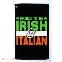 St. Patrick's Paddys Day Irish Italian Green Shamrock Gift Golf Towel thumb 0