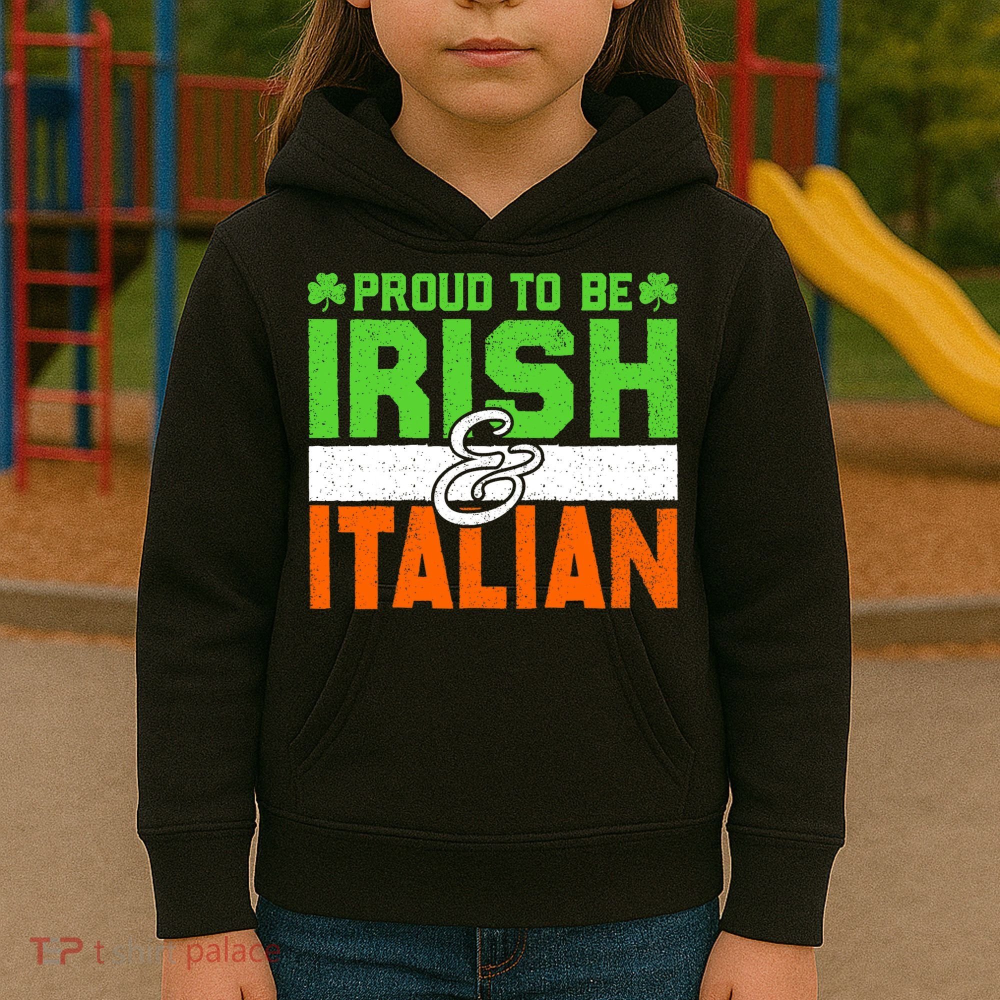 St. Patrick's Paddys Day Irish Italian Green Shamrock Gift Kids Hoodie