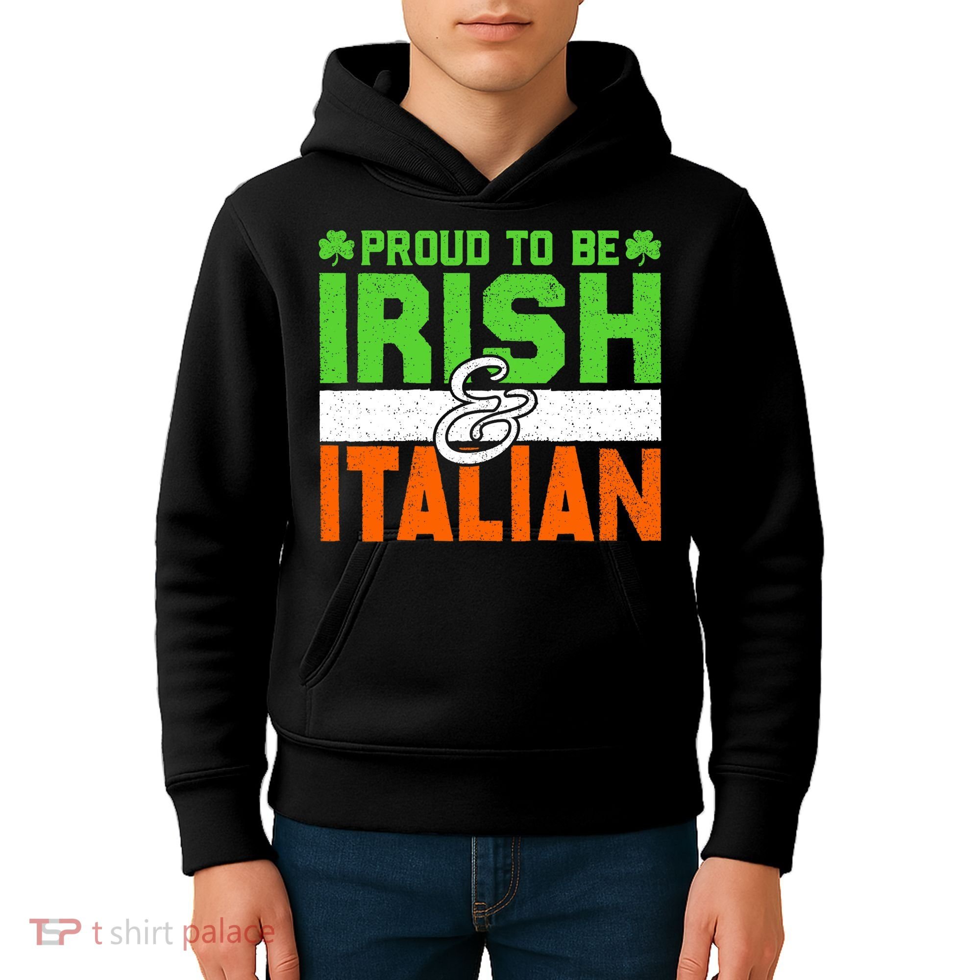 St. Patrick's Paddys Day Irish Italian Green Shamrock Gift Kids Hoodie