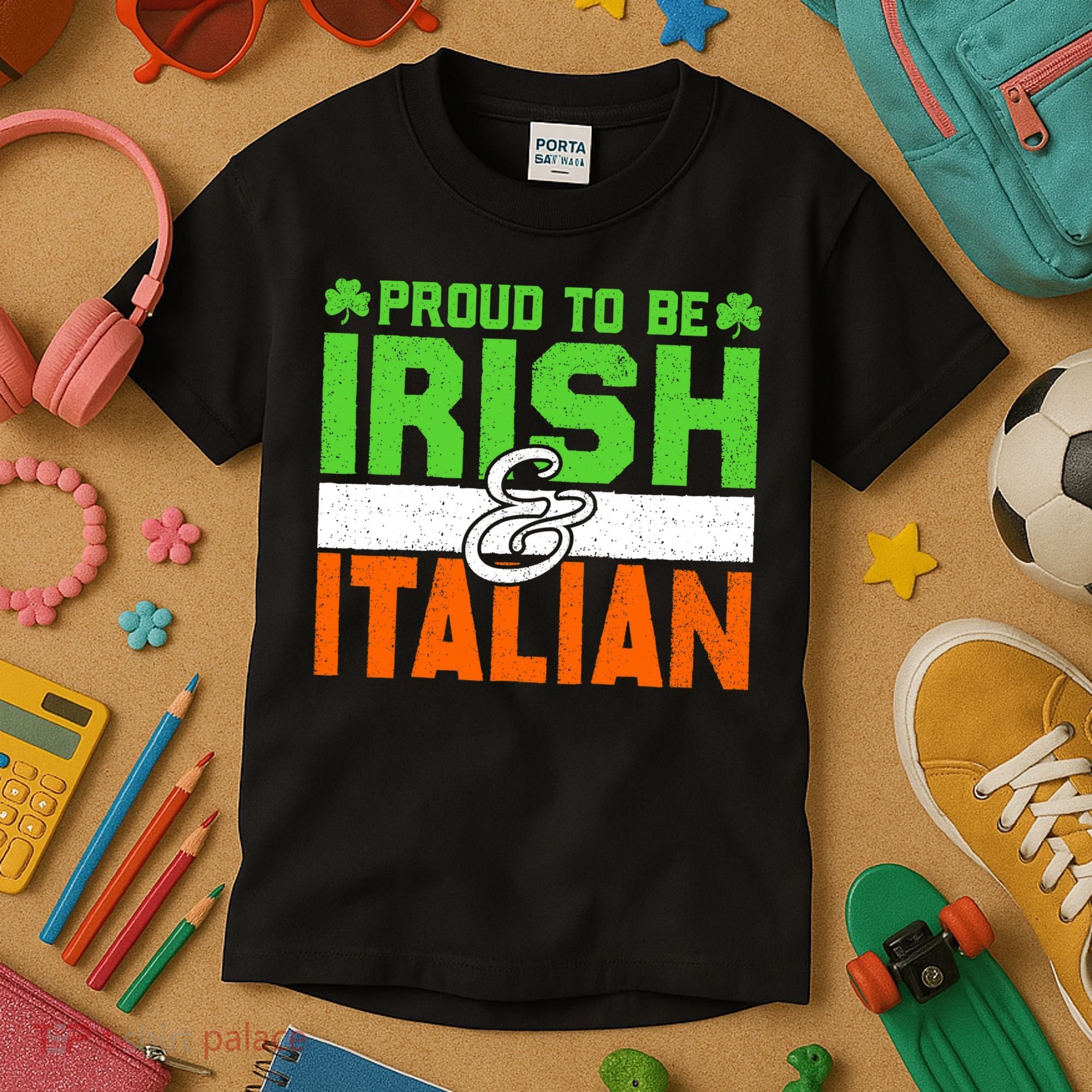 St. Patrick's Paddys Day Irish Italian Green Shamrock Gift Kids T-Shirt