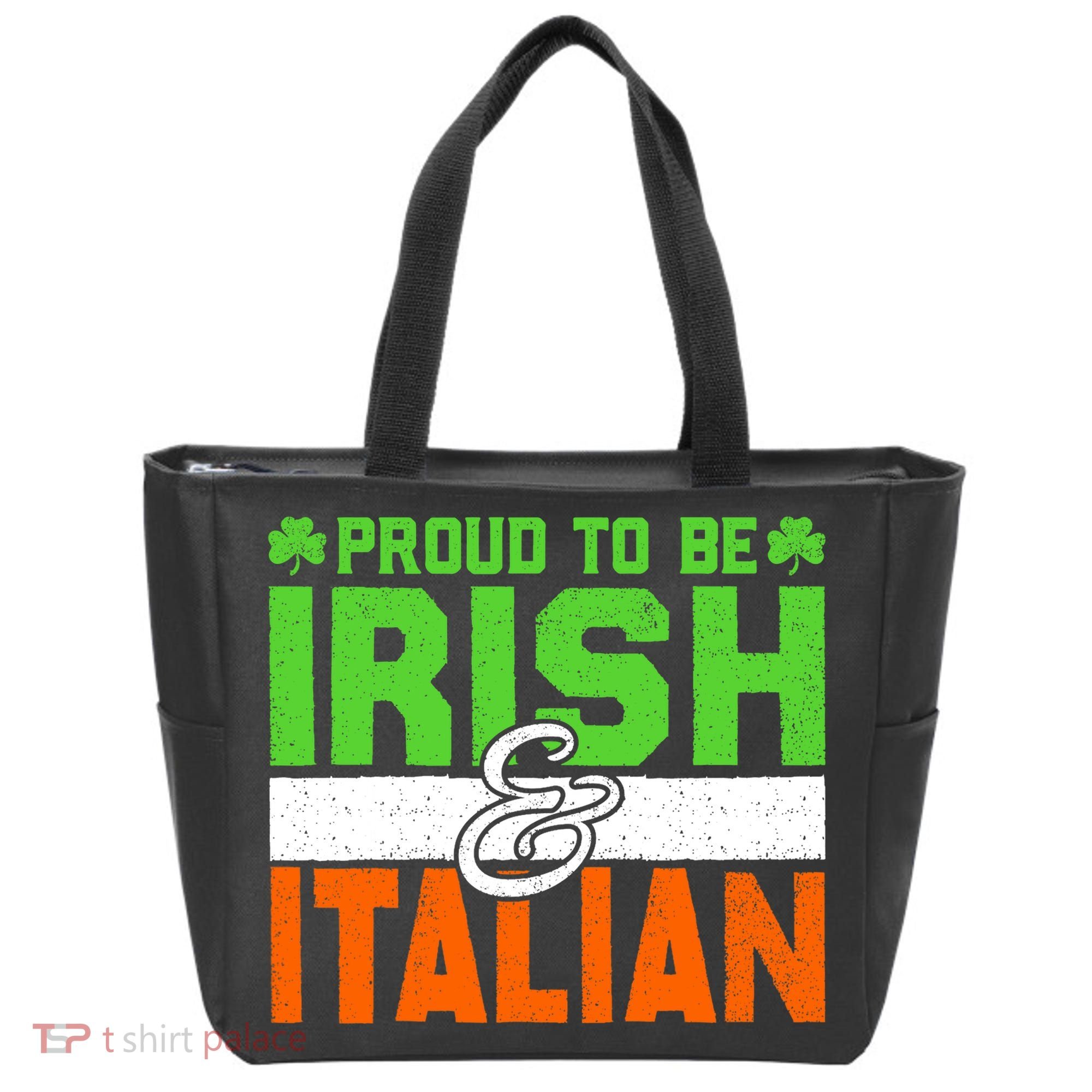 St. Patrick's Paddys Day Irish Italian Green Shamrock Gift Tote Bag