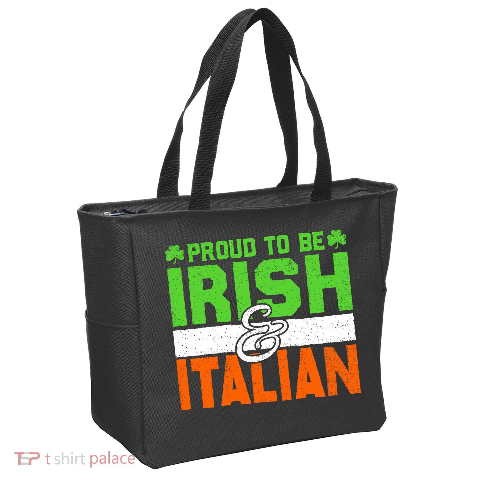 St. Patrick's Paddys Day Irish Italian Green Shamrock Gift Tote Bag