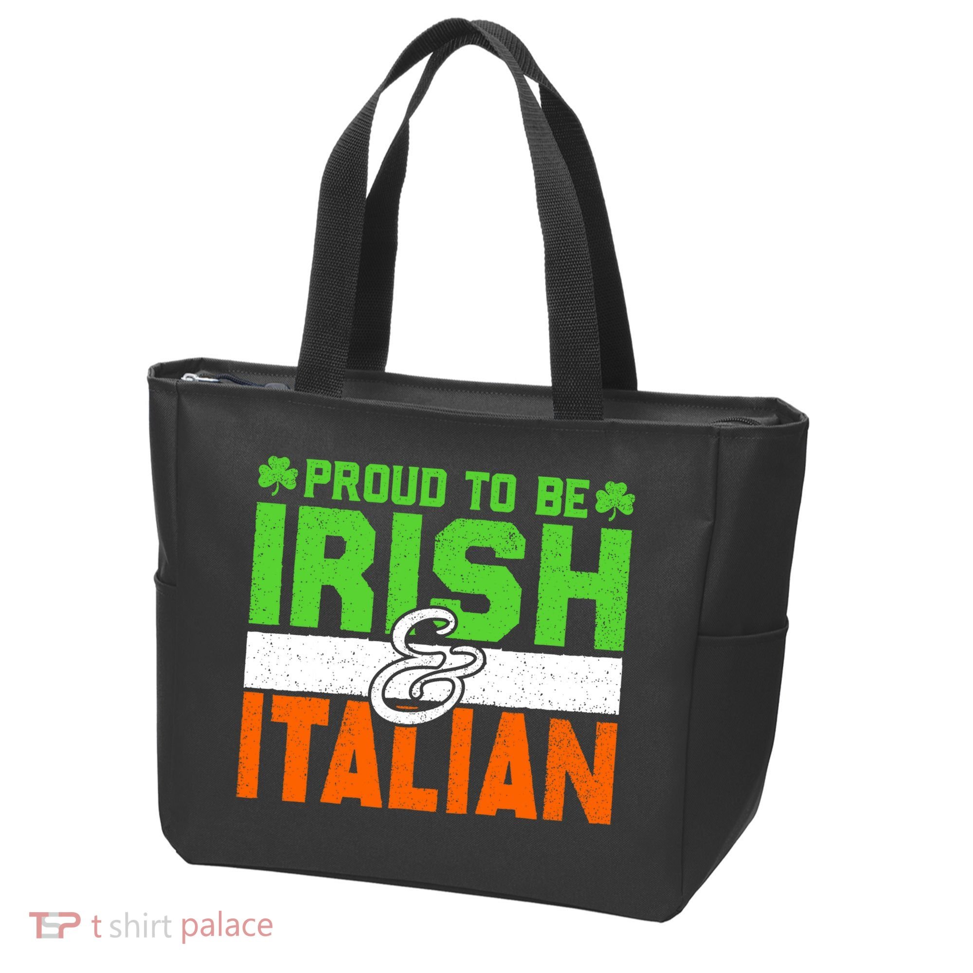 St. Patrick's Paddys Day Irish Italian Green Shamrock Gift Tote Bag