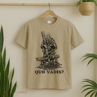 Saint Peter Quo Vadis Catholic Christian Jesus T-Shirt thumb 2