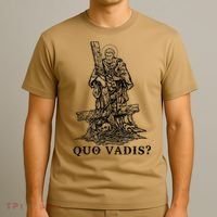 Saint Peter Quo Vadis Catholic Christian Jesus T-Shirt thumb 3