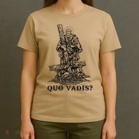 Saint Peter Quo Vadis Catholic Christian Jesus T-Shirt thumb 4