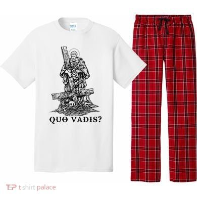 Saint Peter Quo Vadis Catholic Christian Jesus Pajama Set