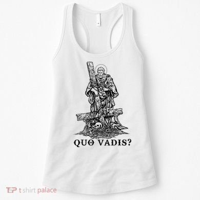 Saint Peter Quo Vadis Catholic Christian Jesus Women's Tank Top