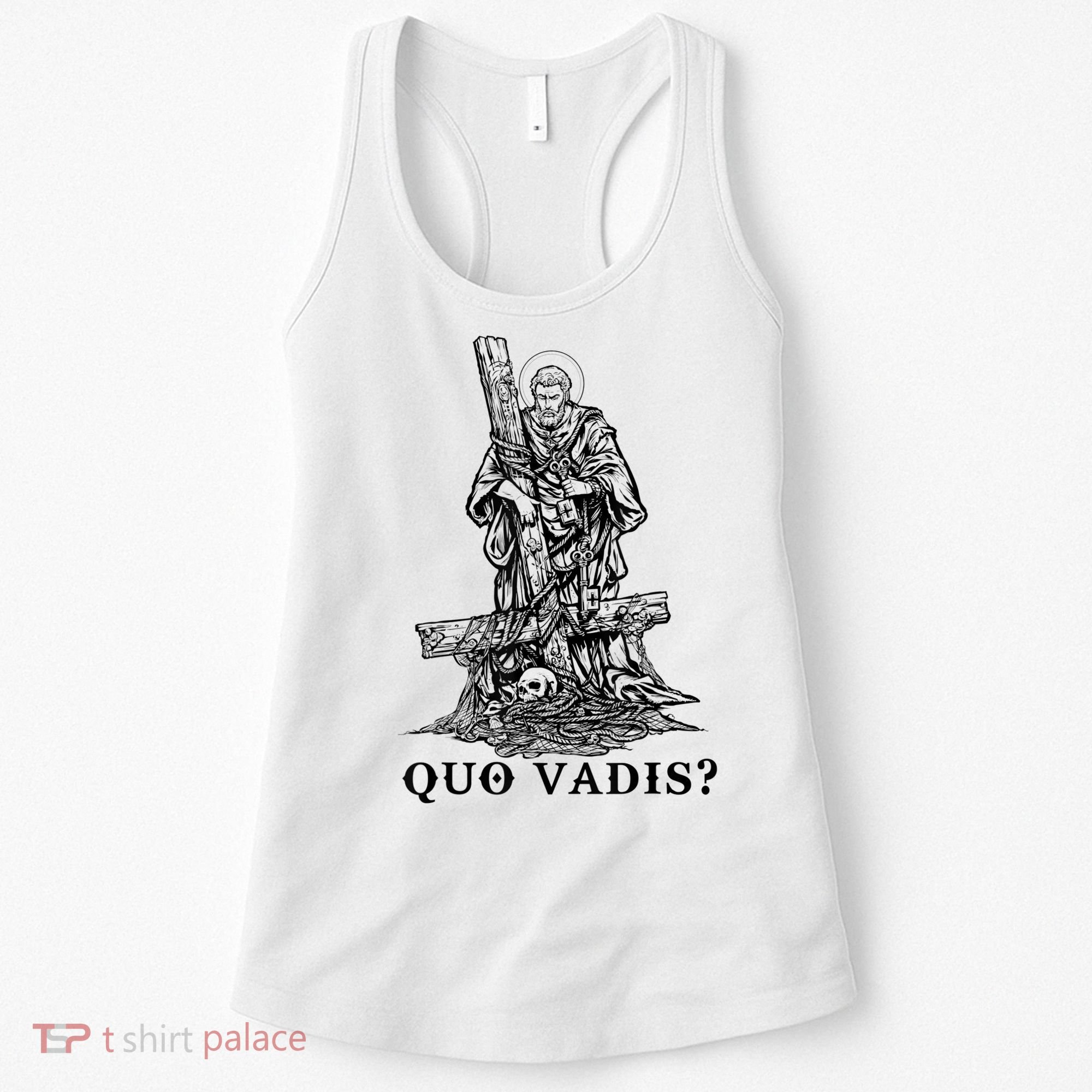 Saint Peter Quo Vadis Catholic Christian Jesus Women's Tank Top