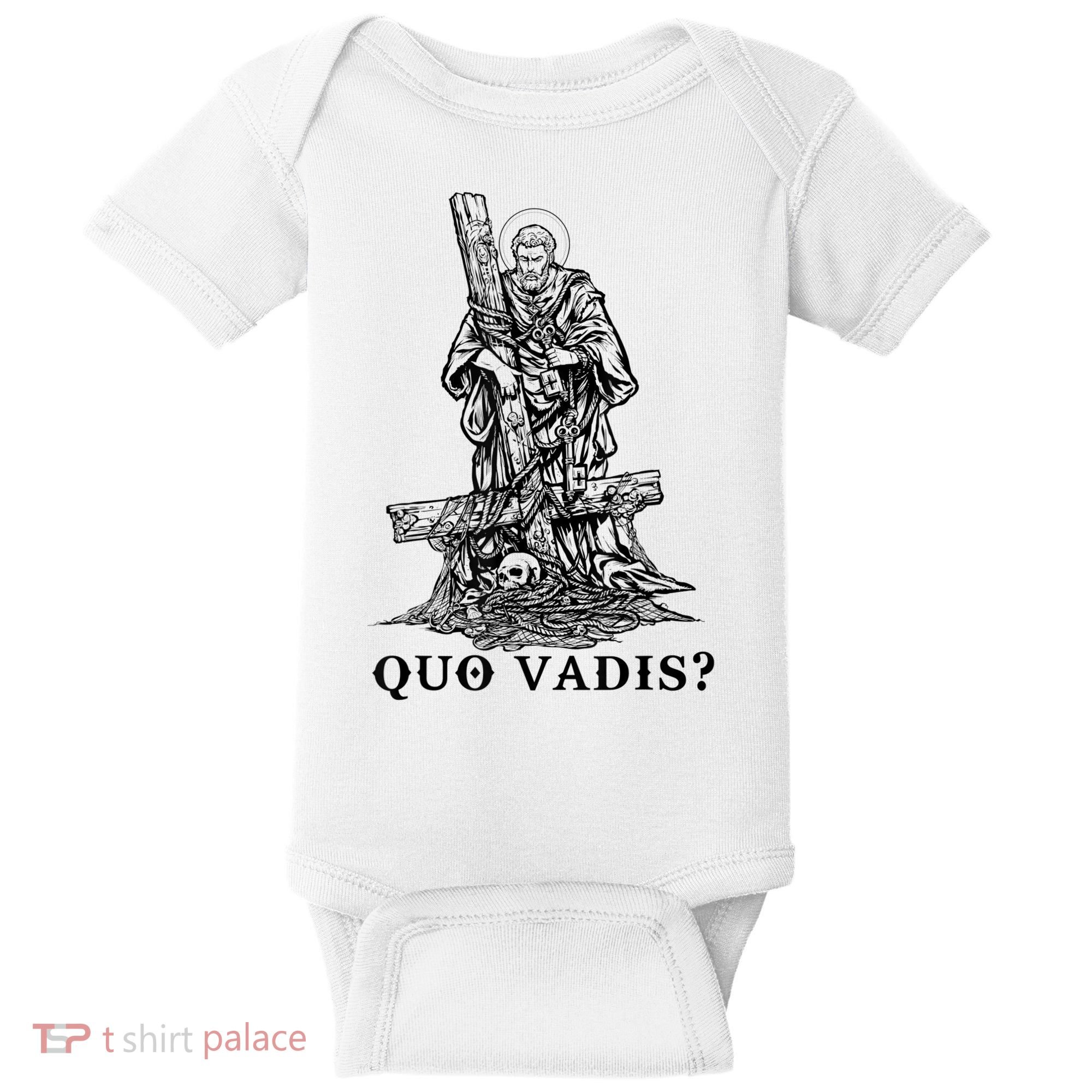 Saint Peter Quo Vadis Catholic Christian Jesus Baby Bodysuit