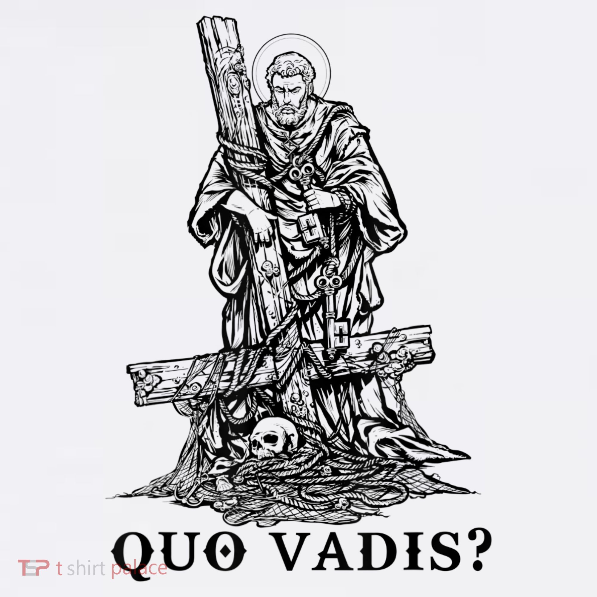 Saint Peter Quo Vadis Catholic Christian Jesus Baby Bodysuit