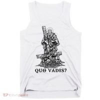 Saint Peter Quo Vadis Catholic Christian Jesus Tank Top thumb 0