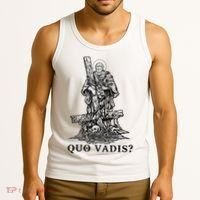 Saint Peter Quo Vadis Catholic Christian Jesus Tank Top thumb 3
