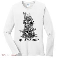 Saint Peter Quo Vadis Catholic Christian Jesus Women's Long Sleeve Shirt thumb 0