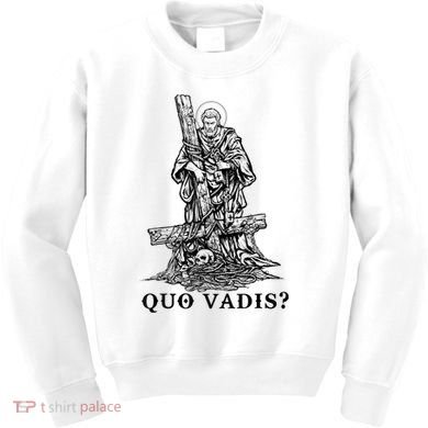 Saint Peter Quo Vadis Catholic Christian Jesus Kids Sweatshirt