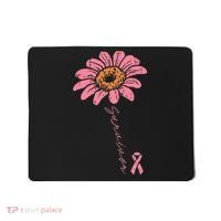 Sunflower Pink Ribbon Breast Cancer Survivor Awareness Mousepad thumb 0