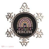 School Principal Rainbow Leopard Funny School Principal Ornament thumb 0