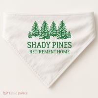 Shady Pines Retirement Home USA-Made Doggie Bandana thumb 0