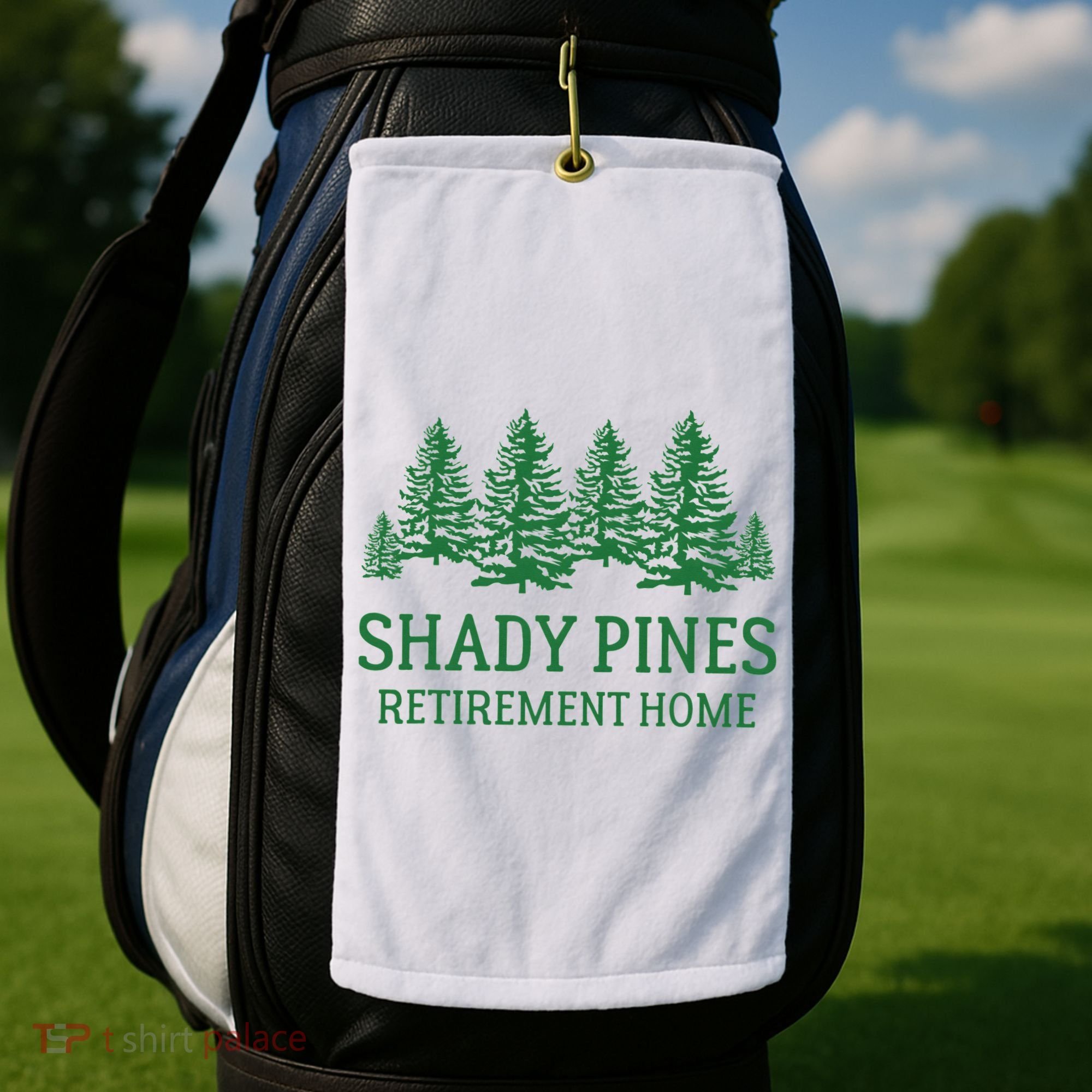 Shady Pines Retirement Home Golf Towel
