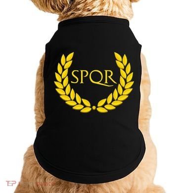 Spqr Purple Roman Doggie Tank